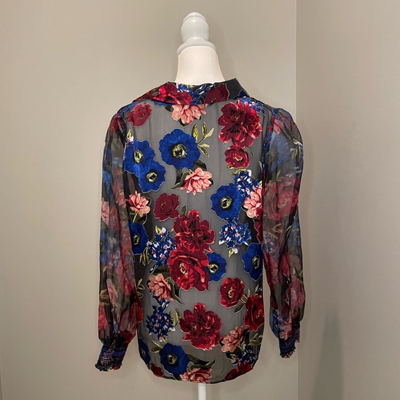WHBM Sheer Blouse, NWOT - Picture 3 of 4